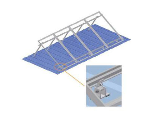 水泥屋頂、彩鋼瓦屋頂可調(diào)支架（起角度）